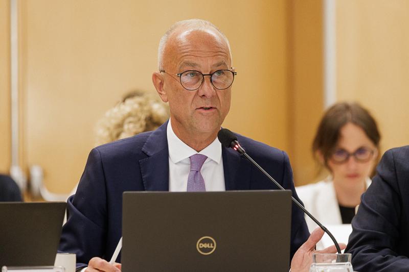 Marszałek Województwa Lubuskiego Marcin Jabłoński podczas XI zwyczajnej sesji Sejmiku Województwa Lubuskiego