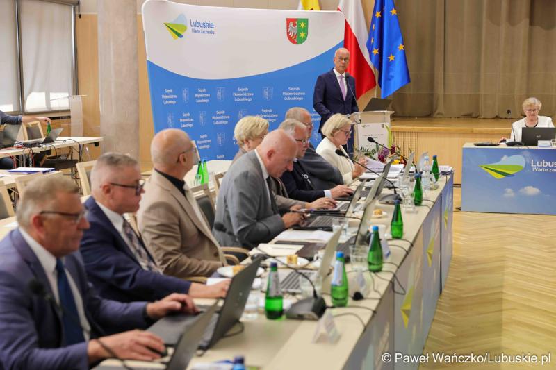 Uczestnicy XI zwyczajnej sesji Sejmiku Województwa Lubuskiego