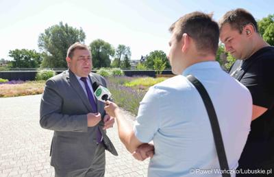 Grzegorz Potęga – Wicemarszałek Województwa Lubuskiego udziela wywiadu mediom 