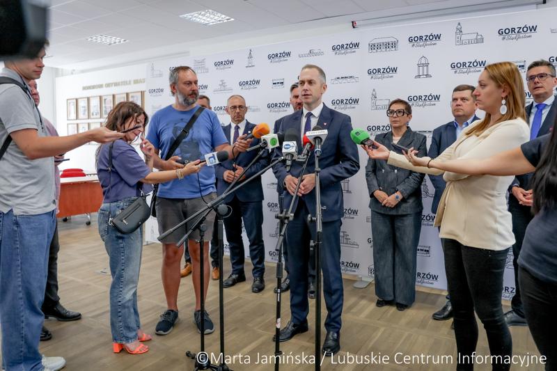 Wiceminister Cezary Tomczyk z wizytą w Gorzowie Wlkp.