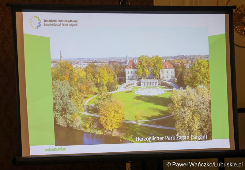 Uroczystość 15-lecia założenia Europejskiego Związku Parków Łużyckich w Pałacu Książęcym w Żaganiu