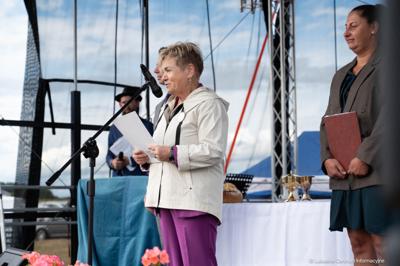 Członek Zarządu Województwa Lubuskiego Anna Chinalska wzięła udział w dożynkach gminnych, które odbyły się 23 sierpnia 2025 r. w Marcinowicach.
