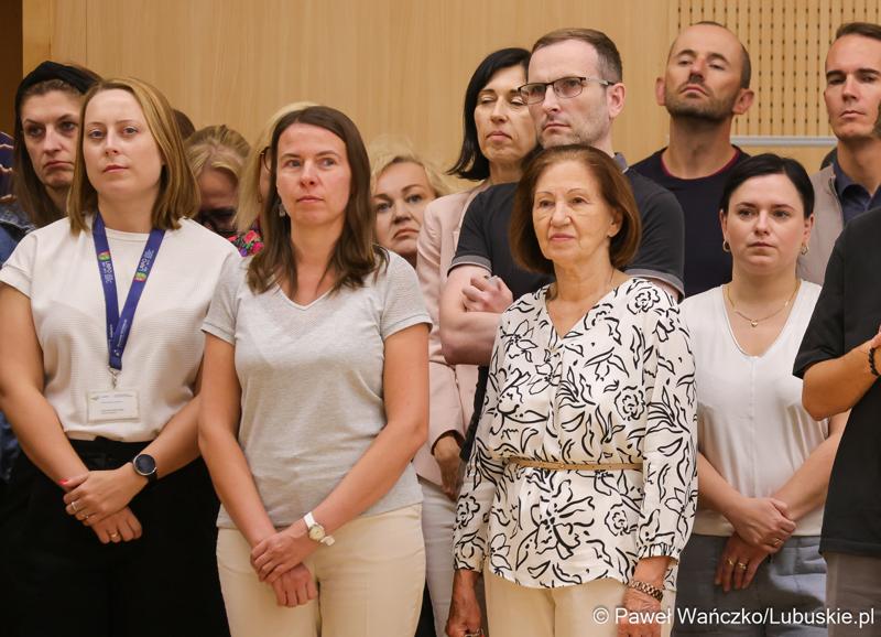 Spotkanie nowego marszałka województwa lubuskiego Sebastiana Ciemnoczołowskiego, wraz z całym Zarządem Województwa, z pracownikami Urzędu Marszałkowskiego