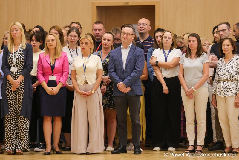 Spotkanie nowego marszałka województwa lubuskiego Sebastiana Ciemnoczołowskiego, wraz z całym Zarządem Województwa, z pracownikami Urzędu Marszałkowskiego