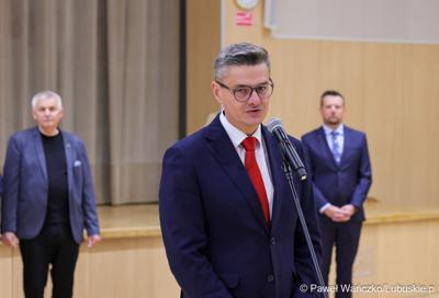 Spotkanie nowego marszałka województwa lubuskiego Sebastiana Ciemnoczołowskiego, wraz z całym Zarządem Województwa, z pracownikami Urzędu Marszałkowskiego
