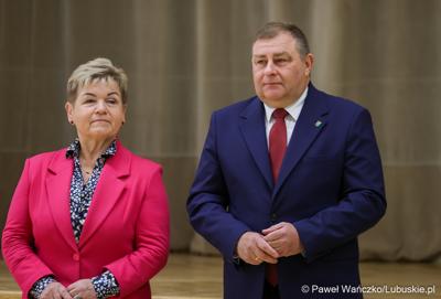Spotkanie nowego marszałka województwa lubuskiego Sebastiana Ciemnoczołowskiego, wraz z całym Zarządem Województwa, z pracownikami Urzędu Marszałkowskiego