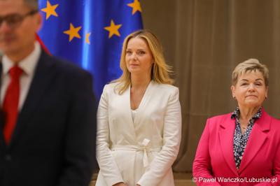 Spotkanie nowego marszałka województwa lubuskiego Sebastiana Ciemnoczołowskiego, wraz z całym Zarządem Województwa, z pracownikami Urzędu Marszałkowskiego