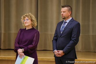 Spotkanie nowego marszałka województwa lubuskiego Sebastiana Ciemnoczołowskiego, wraz z całym Zarządem Województwa, z pracownikami Urzędu Marszałkowskiego
