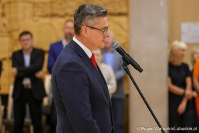 Spotkanie nowego marszałka województwa lubuskiego Sebastiana Ciemnoczołowskiego, wraz z całym Zarządem Województwa, z pracownikami Urzędu Marszałkowskiego