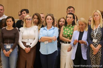 Spotkanie nowego marszałka województwa lubuskiego Sebastiana Ciemnoczołowskiego, wraz z całym Zarządem Województwa, z pracownikami Urzędu Marszałkowskiego