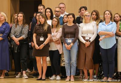Spotkanie nowego marszałka województwa lubuskiego Sebastiana Ciemnoczołowskiego, wraz z całym Zarządem Województwa, z pracownikami Urzędu Marszałkowskiego