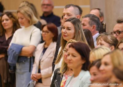 Spotkanie nowego marszałka województwa lubuskiego Sebastiana Ciemnoczołowskiego, wraz z całym Zarządem Województwa, z pracownikami Urzędu Marszałkowskiego