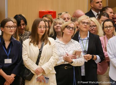 Spotkanie nowego marszałka województwa lubuskiego Sebastiana Ciemnoczołowskiego, wraz z całym Zarządem Województwa, z pracownikami Urzędu Marszałkowskiego