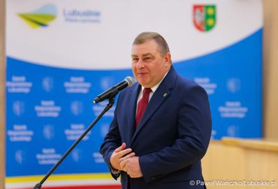 Spotkanie nowego marszałka województwa lubuskiego Sebastiana Ciemnoczołowskiego, wraz z całym Zarządem Województwa, z pracownikami Urzędu Marszałkowskiego