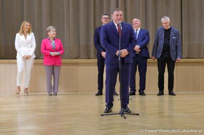 Spotkanie nowego marszałka województwa lubuskiego Sebastiana Ciemnoczołowskiego, wraz z całym Zarządem Województwa, z pracownikami Urzędu Marszałkowskiego