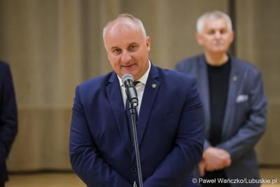 Spotkanie nowego marszałka województwa lubuskiego Sebastiana Ciemnoczołowskiego, wraz z całym Zarządem Województwa, z pracownikami Urzędu Marszałkowskiego