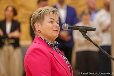 Spotkanie nowego marszałka województwa lubuskiego Sebastiana Ciemnoczołowskiego, wraz z całym Zarządem Województwa, z pracownikami Urzędu Marszałkowskiego
