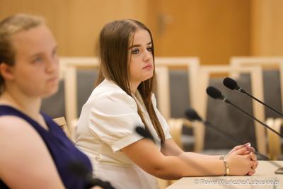 Uczestnicy V Sesji Młodzieżowego Sejmiku Województwa Lubuskiego w Zielonej Górze