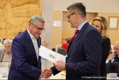 Uczestnicy wrześniowej Sesji Sejmiku VII kadencji 