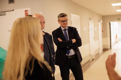  Jolanta Sobierańska-Grenda z wizyta w zielonogórskim szpitalu uniwersyteckim