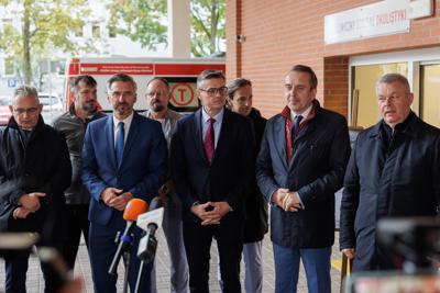 Konferencja prasowa na temat budowy Lubuskiego Uniwersyteckiego Centrum Onkologi