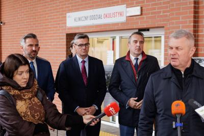 Konferencja prasowa na temat budowy Lubuskiego Uniwersyteckiego Centrum Onkologi