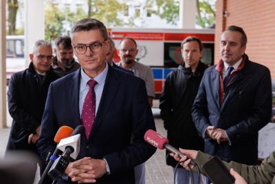 Konferencja prasowa na temat budowy Lubuskiego Uniwersyteckiego Centrum Onkologi