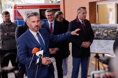 Konferencja prasowa na temat budowy Lubuskiego Uniwersyteckiego Centrum Onkologi