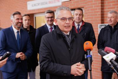 Konferencja prasowa na temat budowy Lubuskiego Uniwersyteckiego Centrum Onkologi