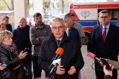 Konferencja prasowa na temat budowy Lubuskiego Uniwersyteckiego Centrum Onkologi