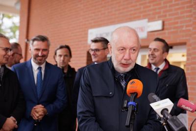 Konferencja prasowa na temat budowy Lubuskiego Uniwersyteckiego Centrum Onkologi