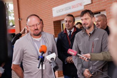 Konferencja prasowa na temat budowy Lubuskiego Uniwersyteckiego Centrum Onkologi