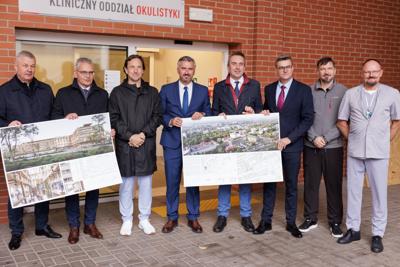 Konferencja prasowa na temat budowy Lubuskiego Uniwersyteckiego Centrum Onkologi