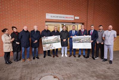 Konferencja prasowa na temat budowy Lubuskiego Uniwersyteckiego Centrum Onkologi