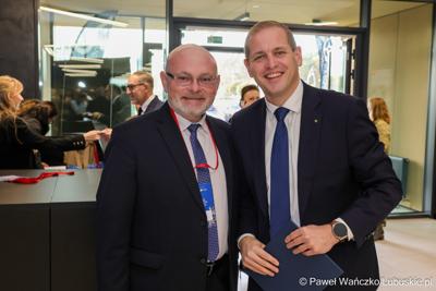 Uczestnicy pierwszego dnia 11. Kongresu Klastrów Polskich w Parku Technologii Kosmicznych w Zielonej Górze-Nowym Kisielinie