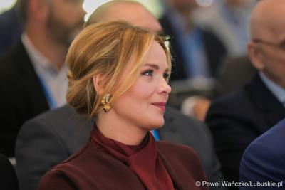 Przewodniczące Sejmiku Województwa Lubuskiego Anna Synowiec  na 11. Kongresie Klastrów Polskich w Parku Technologii Kosmicznych w Zielonej Górze-Nowym Kisielinie