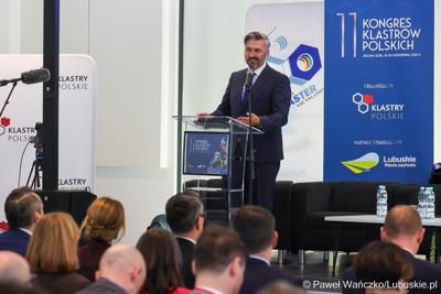 Uczestnicy pierwszego dnia 11. Kongresu Klastrów Polskich w Parku Technologii Kosmicznych w Zielonej Górze-Nowym Kisielinie