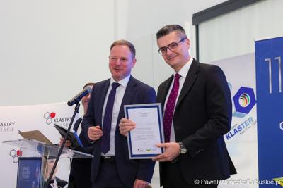 Uczestnicy pierwszego dnia 11. Kongresu Klastrów Polskich w Parku Technologii Kosmicznych w Zielonej Górze-Nowym Kisielinie