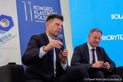 Uczestnicy pierwszego dnia 11. Kongresu Klastrów Polskich w Parku Technologii Kosmicznych w Zielonej Górze-Nowym Kisielinie