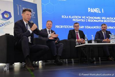 Uczestnicy pierwszego dnia 11. Kongresu Klastrów Polskich w Parku Technologii Kosmicznych w Zielonej Górze-Nowym Kisielinie