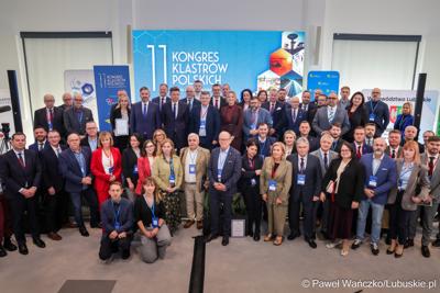 Uczestnicy pierwszego dnia 11. Kongresu Klastrów Polskich w Parku Technologii Kosmicznych w Zielonej Górze-Nowym Kisielinie