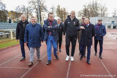 Wizyta ministra sportu i turystyki Jakuba Rutnickiego w Zielonej Górze