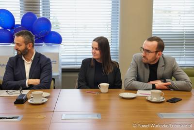 Spotkanie członka zarządu woj. lubuskiego Łukasza Poryckiego z Lokalnymi Grupami Działania 