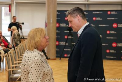 Uczestnicy Forum Seniora w Sali Kolumnowej Sejmiku Województwa Lubuskiego w Zielonej Górze