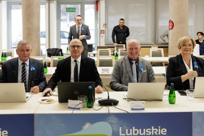 Uczestnicy XV sesji Sejmiku Województwa Lubuskiego