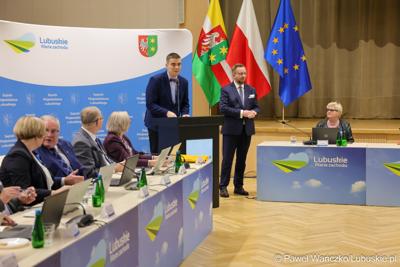 Uczestnicy XV sesji Sejmiku Województwa Lubuskiego