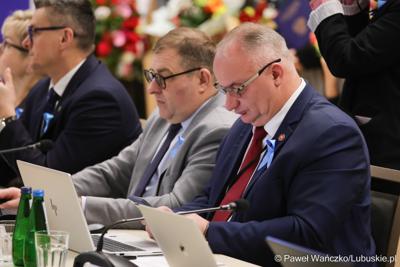 Uczestnicy XV sesji Sejmiku Województwa Lubuskiego