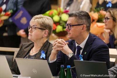 Uczestnicy XV sesji Sejmiku Województwa Lubuskiego