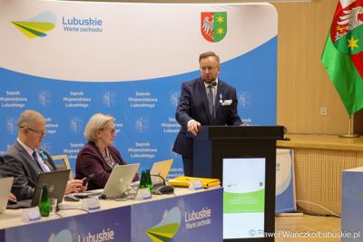 Uczestnicy XV sesji Sejmiku Województwa Lubuskiego