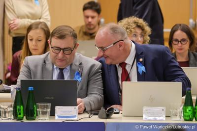 Uczestnicy XV sesji Sejmiku Województwa Lubuskiego